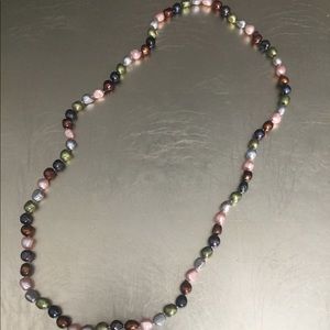 Womens Long Beaded Necklace